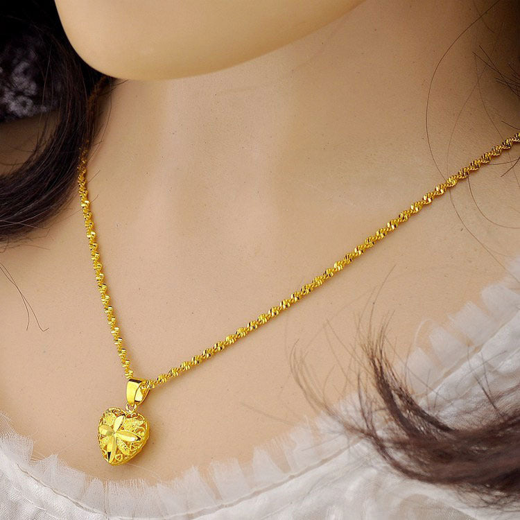 Gold Aura Heart Necklace Barza Mart