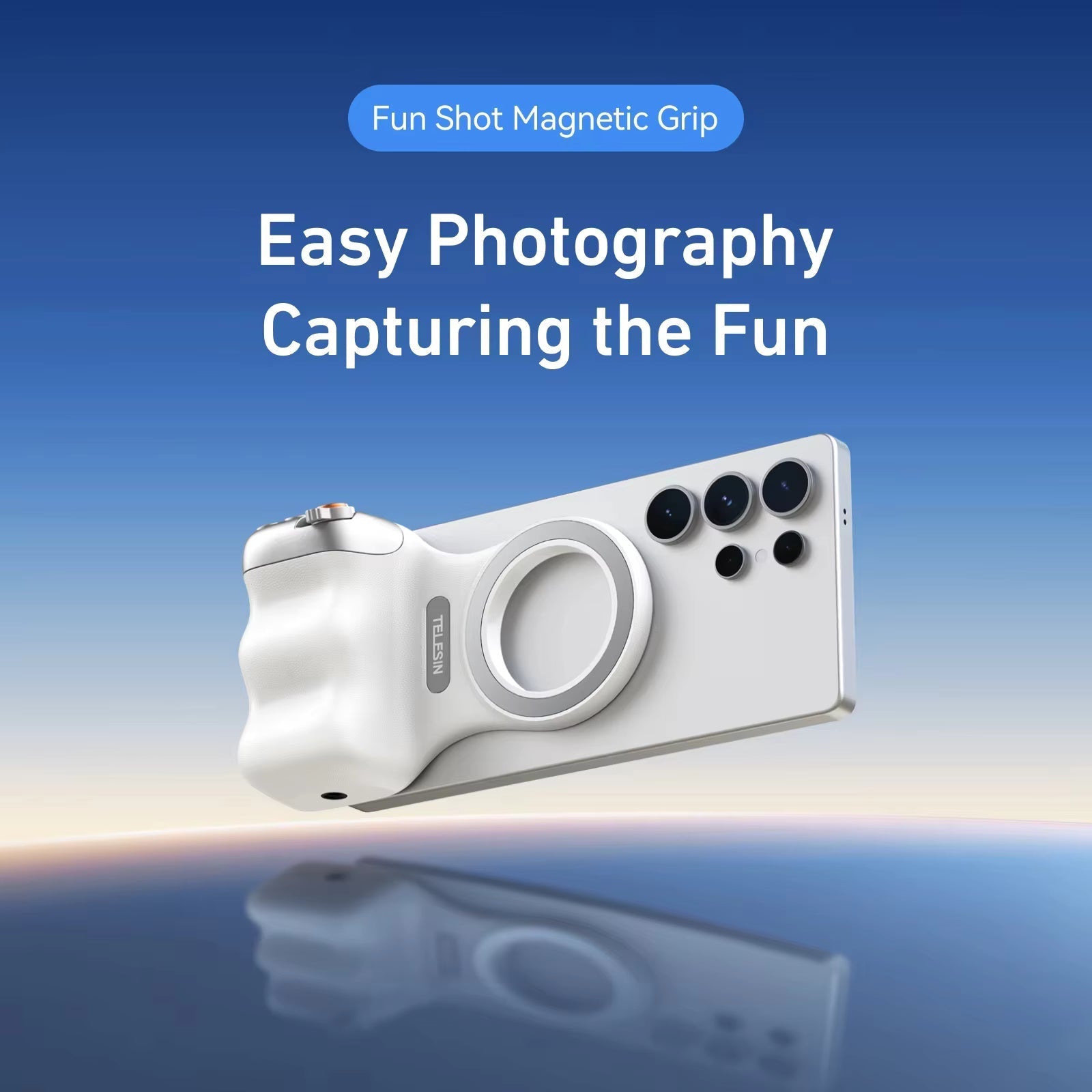 Fun Shot Magnetic Phone Camera DSLR Style Shutter Grip for Smart Phones & Android Dailynexaa