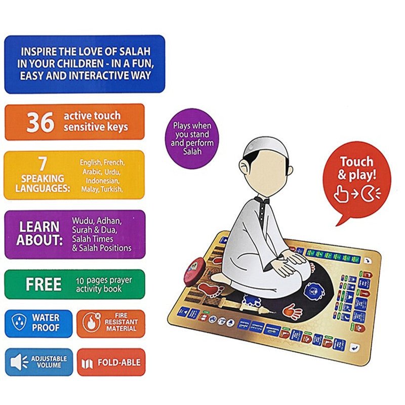 Islamic Mat for Children Education Zambeel