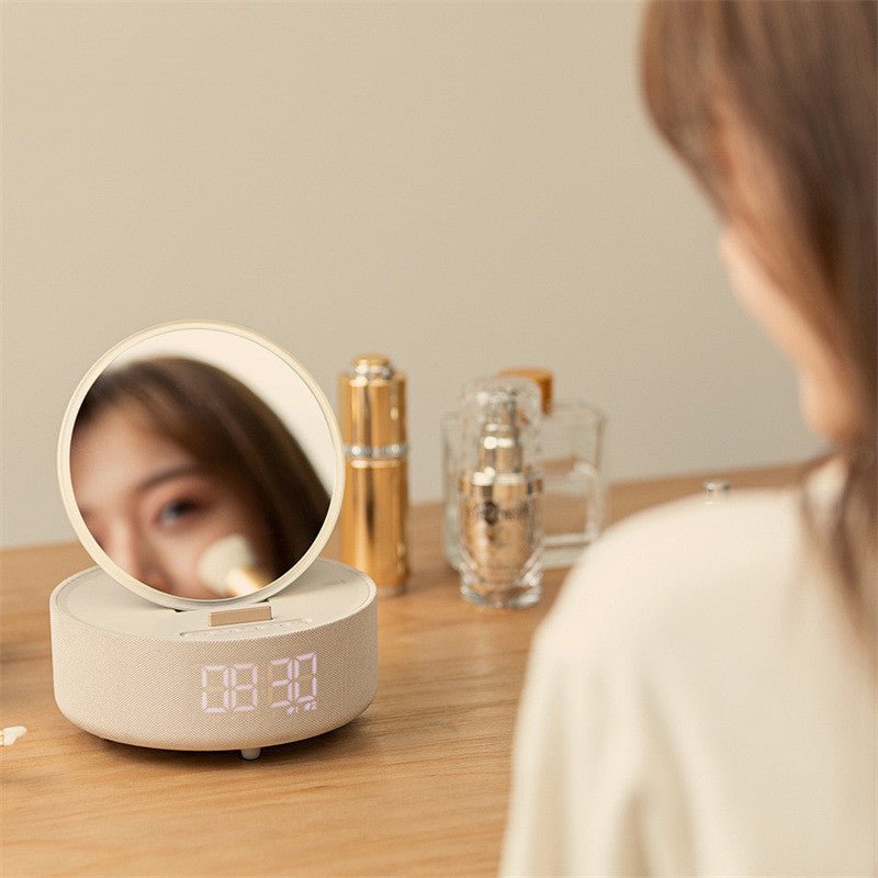 Mirror Wireless Charger Alarm Clock Bluetooth Speaker LED Night Light Smart Digital Clock Loudspeaker For Phone Charger Zambeel China