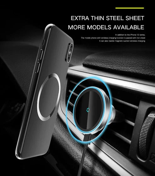 15W Car Magnetic Wireless Charger ahmedmart