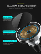 15W Car Magnetic Wireless Charger ahmedmart