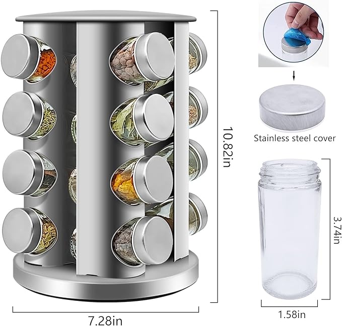 16-Jar Spice Storage Zambeel