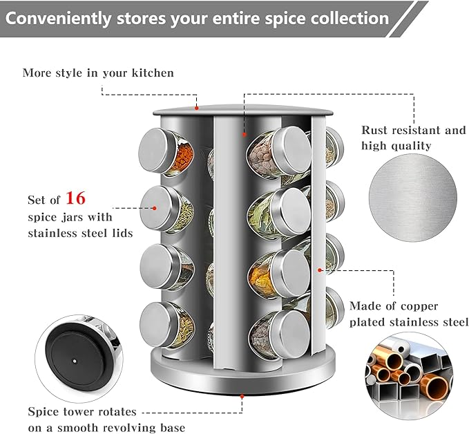 16-Jar Spice Storage Zambeel