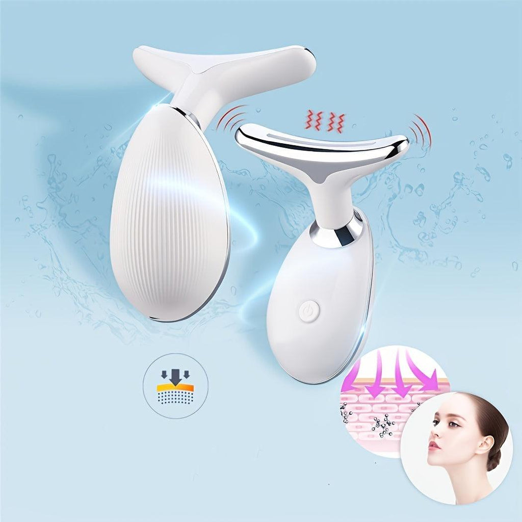 Rechargeable LED Facial And Neck Massage Instrument Zerista