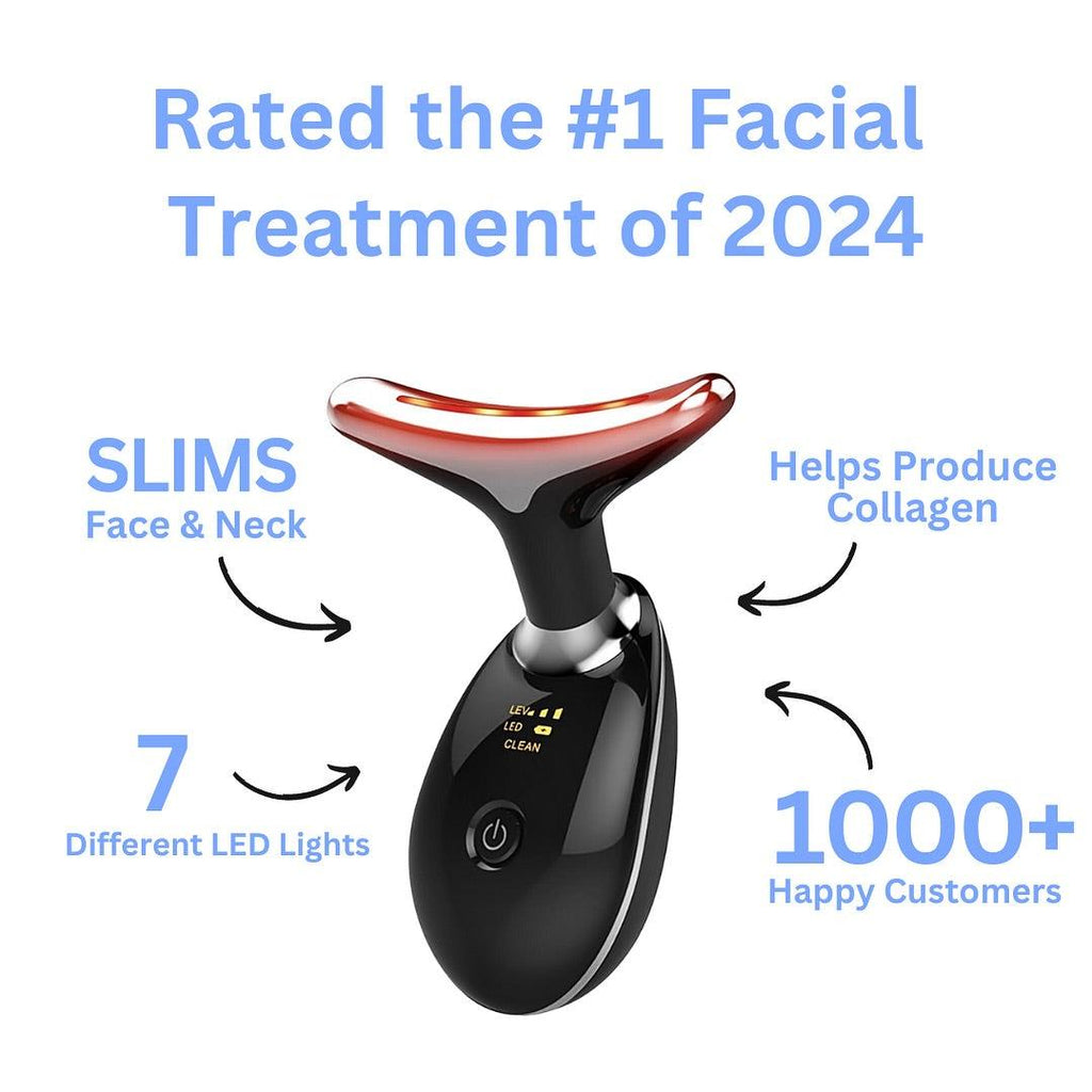 Rechargeable LED Facial And Neck Massage Instrument Zerista