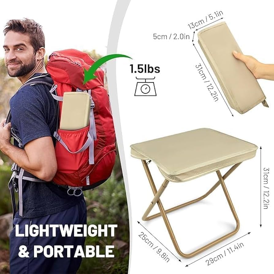 Top quality portable Folding Stool Folding Pocket Small Chair for Camping