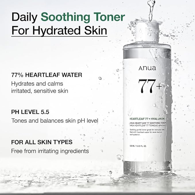 Anua Heartleaf 77% Soothing Toner | أنيوا هارتليف 77% تونر مهدئ Zerista