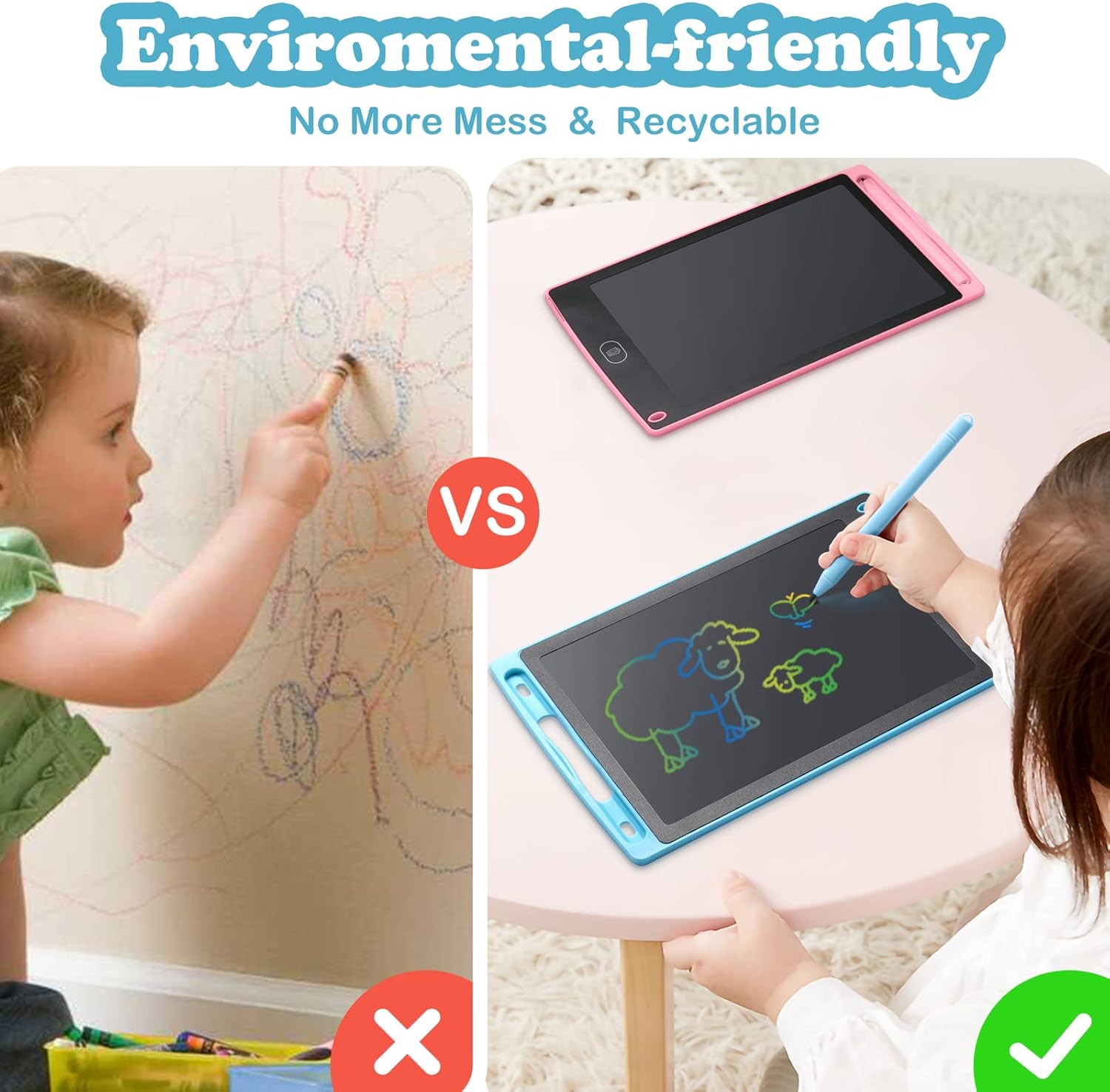 LCD Writing Tablet for Kids ( UAE Delivery Time: 1-3 Days ) ahmedmart