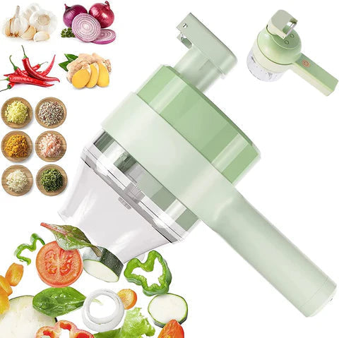 Rechargeable 4 in 1 Electric Vegetable Cutter Zerista