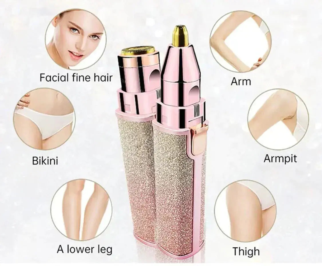 2 In 1 Eyebrow Trimmer & Hair Shaver Barza Mart