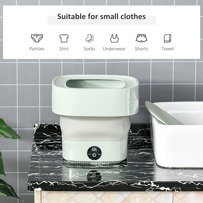 Foldable Mini Laundry Machine ( UAE Delivery Time: 1-3 Days ) ahmedmart