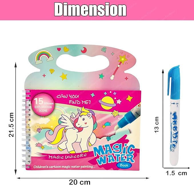 Magic Water Painting Book ( UAE Delivery Time: 1-3 Days ) ahmedmart