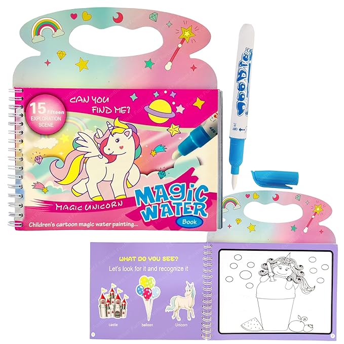 Magic Water Painting Book ( UAE Delivery Time: 1-3 Days ) ahmedmart