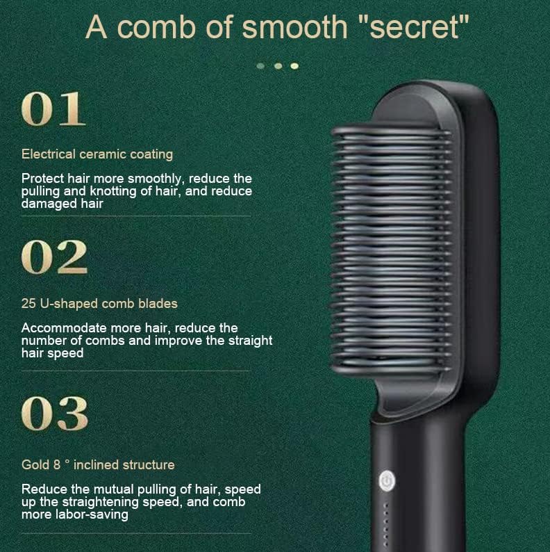 Electric Hair Straightener Comb for Black Hair Zerista