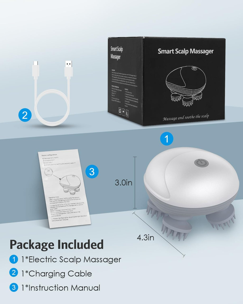 Electric Scalp Head Massager Tradesouqe