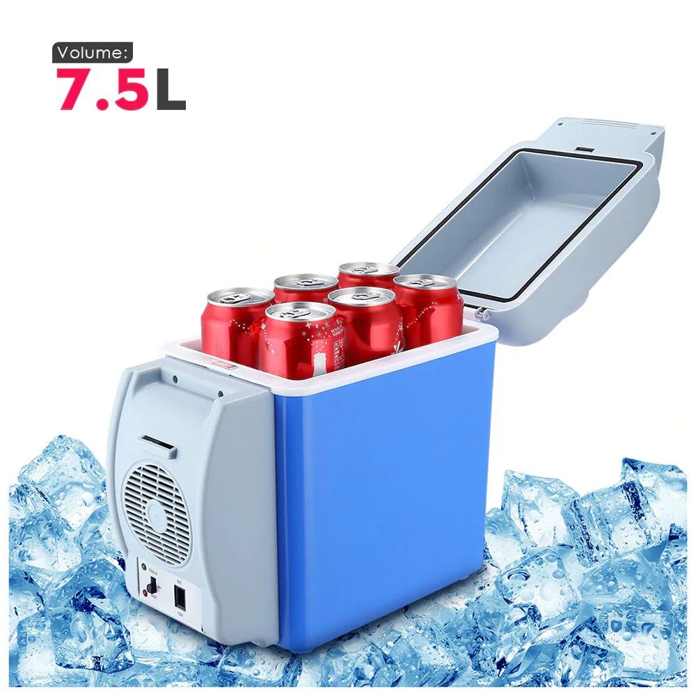 7.5 L Portable Warming and Cooling Car Refrigerator ahmedmart