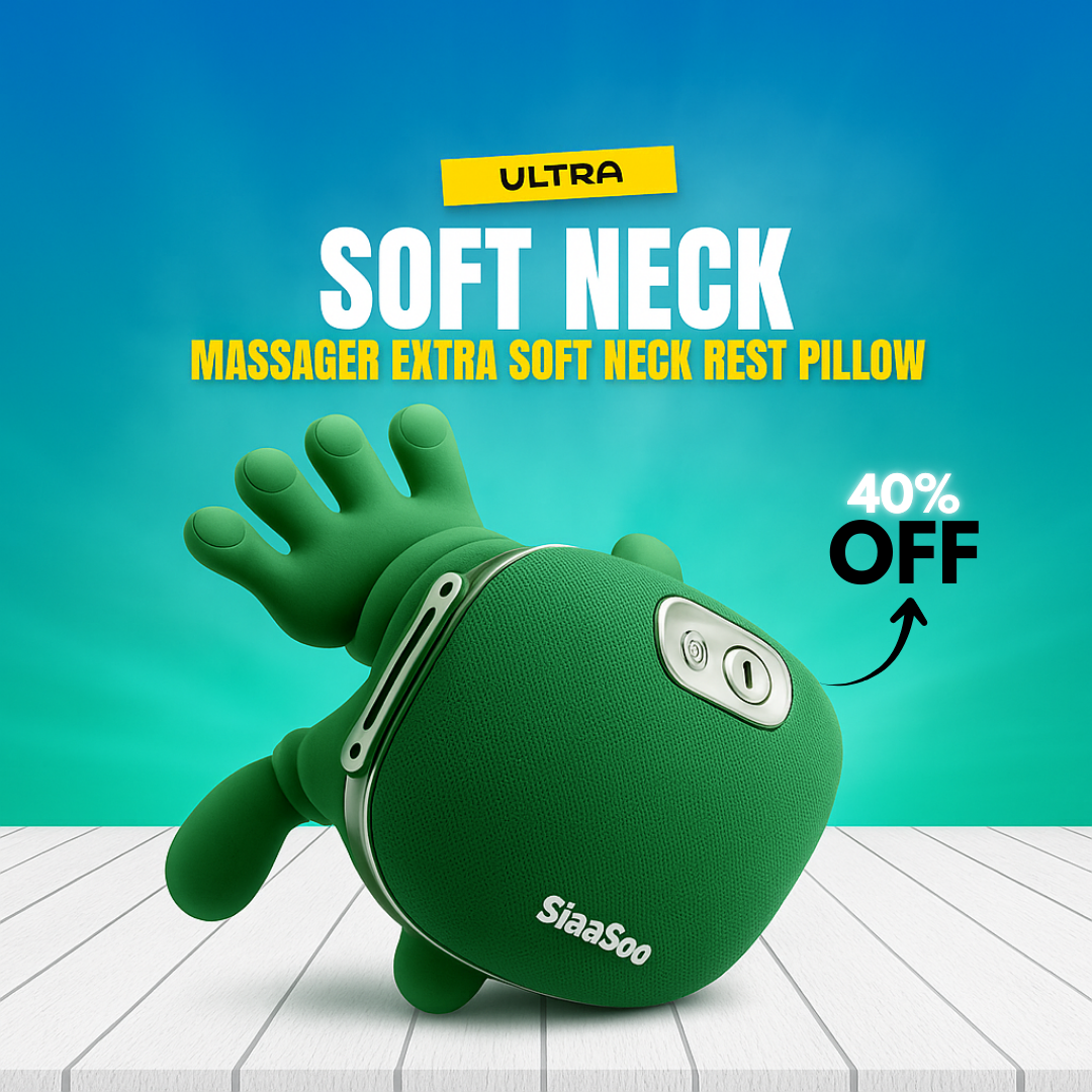 Hand-Grip Deep Tissue Neck Massager – Relieves Pain, Muscle Stiffness & Fatigue Dailynexaa