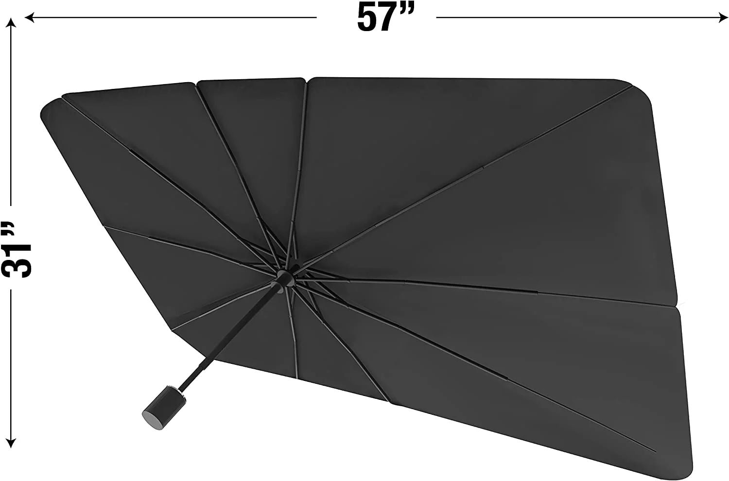 Universal Fit Car Windshield Sun Shade Gilded Palm