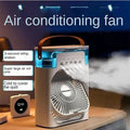 3 In 1 Small Air Cooler LED Night Light Portable Humidifier Air Adjustment Fan For Office & Home ahmedmart
