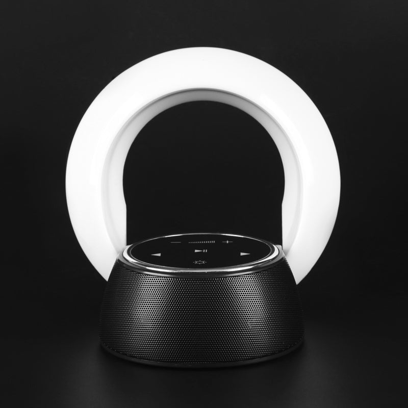 Creative Bluetooth Subwoofer Stereo Speaker LED Desk Lamp Stepless Dimming Folding Touch Atmosphere Night Light Zambeel China
