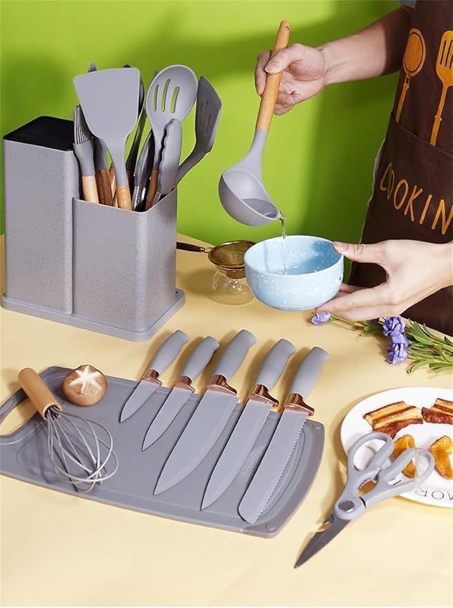 Silicone kitchenware set, 19-piece ahmedmart
