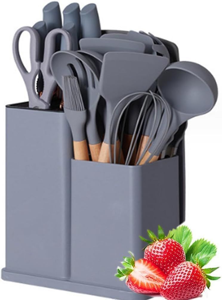 Silicone kitchenware set, 19-piece ahmedmart
