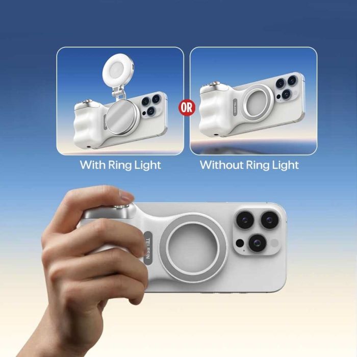 Fun Shot Magnetic Phone Camera DSLR Style Shutter Grip for Smart Phones & Android Dailynexaa