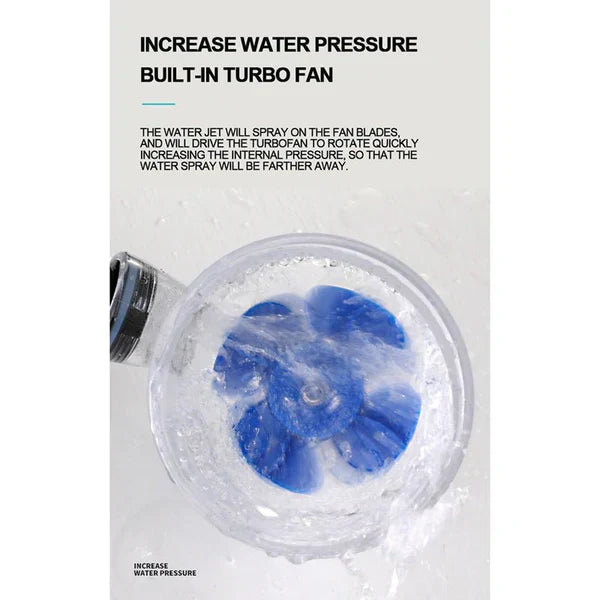 High Pressure Turbocharged Shower Head  ( UAE Delivery Time: 1-3 Days ) ahmedmart