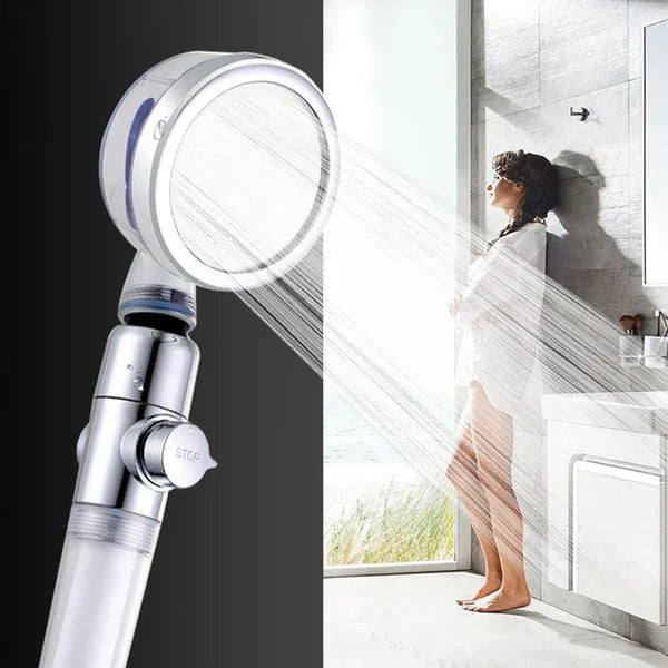 High Pressure Turbocharged Shower Head  ( UAE Delivery Time: 1-3 Days ) ahmedmart