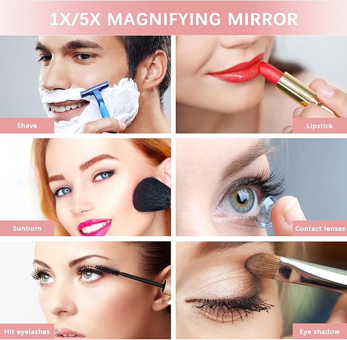 LED Make-up Mirror ( UAE Delivery Time: 1-3 Days ) ahmedmart