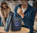 Portable Wireless Karaoke Speaker with Mic & RGB Lights Ⓢ