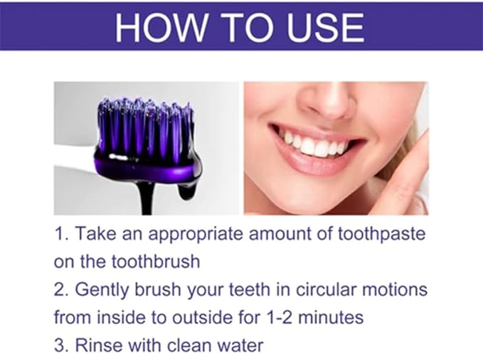 Purple Whitening Toothpaste | معجون الأسنان الأرجواني لتبييض الأسنان Tradesouqe