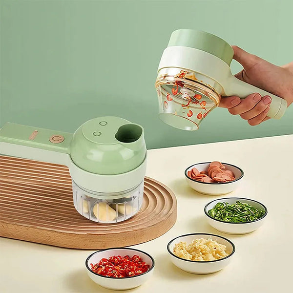 Rechargeable 4 in 1 Electric Vegetable Cutter Zerista
