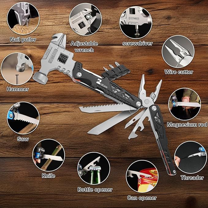 Upgraded 18 in 1 Multitool,Professional Stainless Steel ahmedmart