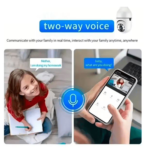 WiFi Smart Panorama Camera – 360° Home Security Camera Tradesouqe
